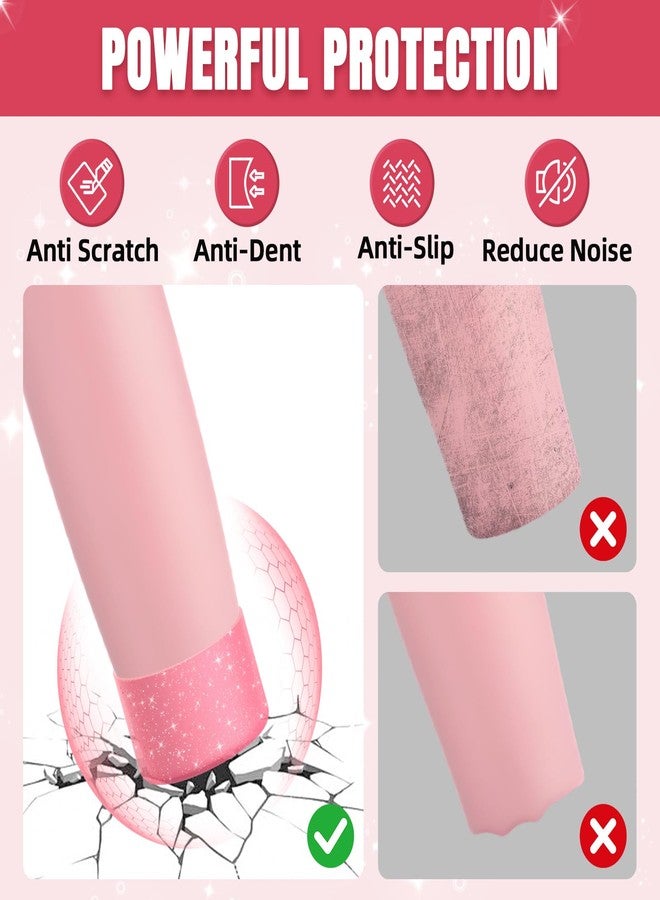 BKBY 2PCS Silicone Boot Compatible with Owala 30oz & 40oz FreeSip Sway Bottles & Tumblers, Protective Anti-Slip Bottom Cover Sleeve for Freesip Sway Tumbler (Transparent Pink) - Image 3