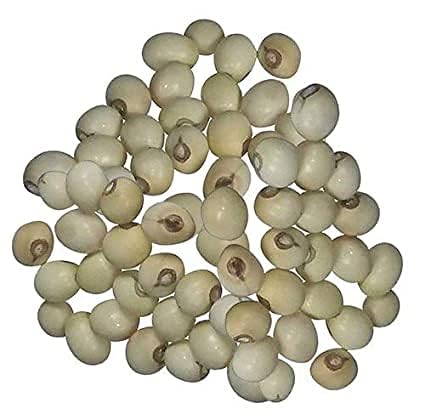 advancedestore Safed Gujna Ratti - Chirmati White Chimri Gunja Rakt Chirmi Gunja Ratti Beads Seed for Lakshmi Mahakali Saraswati Puja (Set of 30) - Image 1