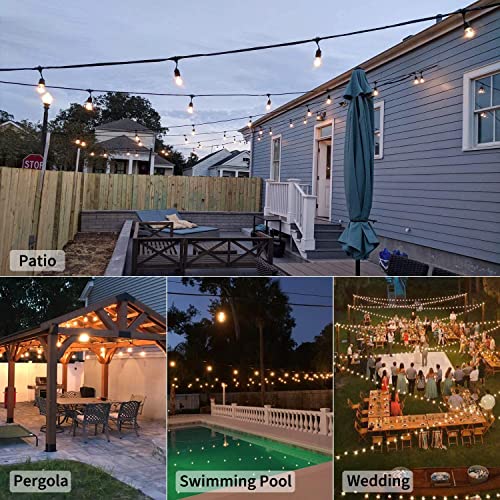 Quace 19FT 10 LED Solar String Lights Outdoor - Patio Lights with 4 Lighting Mode, USB & Solar Powered Outdoor String Lights Decorative, IP65 Waterproof String Lights for Outside Garden Yard Balcony - Image 2