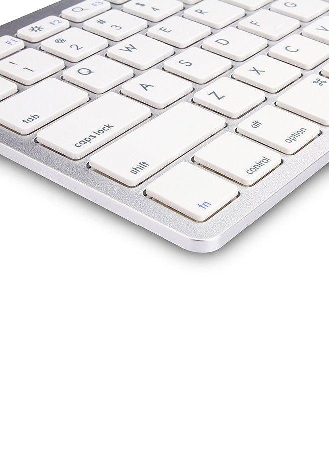 NIBEMINENT Ultra-Slim Wireless Bluetooth Keyboard White  - Image 3