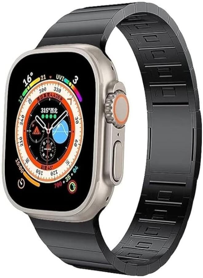 Next - Next store Stainless Steel Band Compatible with Apple Watch 8 Ultra Band 49mm 45mm 44mm 42mm, Adjustable Quick Release Strap, No Tools Needed, Luxury Classic Watch Band - Image 1