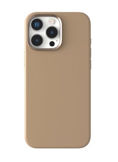 LEVELO iPhone 16 Pro MagSafe Case Iris Liquide Silicone Cover/ Built-in Kick Stand/ Metal Camera Ring / Hybrid Construction/ Impact Resistant Corners - Rose Gold  - Image 2