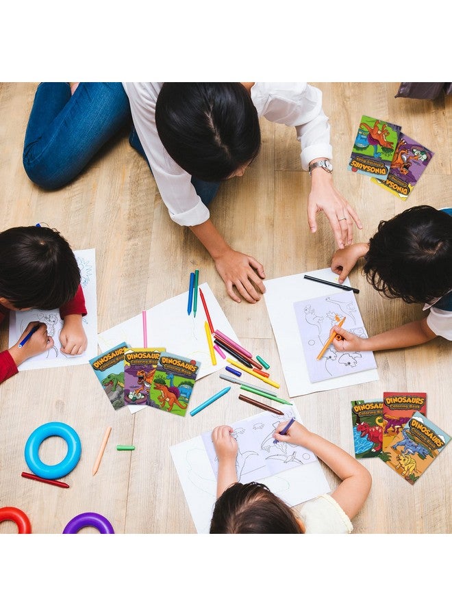 Nezyo كتب تلوين الديناصورات الصغيرة نيزيو 24 قطعة - كتاب رسم وطلاء الديناصورات - كتيبات ألوان صغيرة - هدايا حفلات - صفحات تلوين - تصاميم - نشاط إبداعي - مستلزمات حفلات عيد الميلاد - Image 5