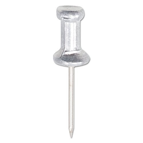 Advantus GEM CPAL5 Aluminum Head Push Pins, Aluminum, Silver, 5/8-Inch, 100/Box - Image 5