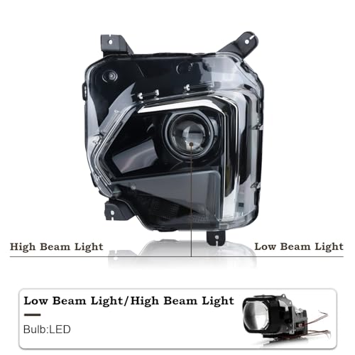 KAMDKI Left Driver Side LED Headlight Compatible for 2022 2023 Chevy Traverse Chevrolet Head lamp without LED DRL 85596373 GM2502525 - Image 4