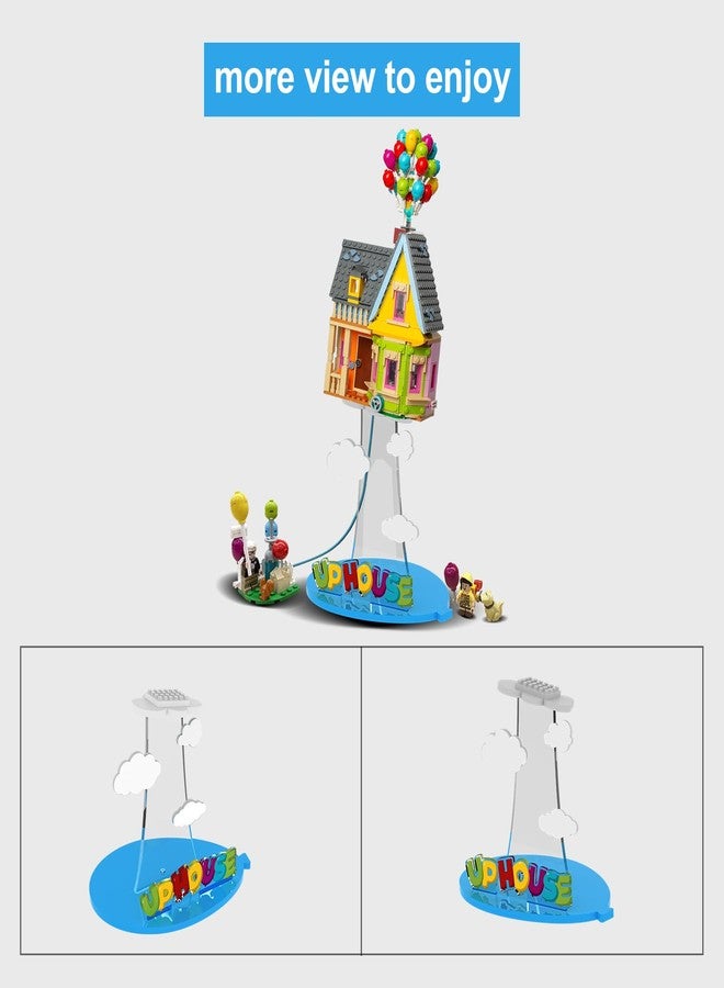 NAOCARD Acrylic Display Stand for Lego Up House Building Toy Set, Display Bracket Compatible with Lego 43217 (Only Stand, Model Not Included) - Image 5