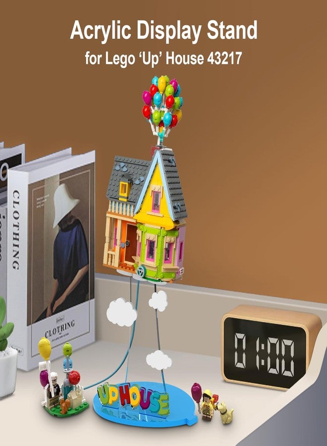 NAOCARD Acrylic Display Stand for Lego Up House Building Toy Set, Display Bracket Compatible with Lego 43217 (Only Stand, Model Not Included) - Image 4