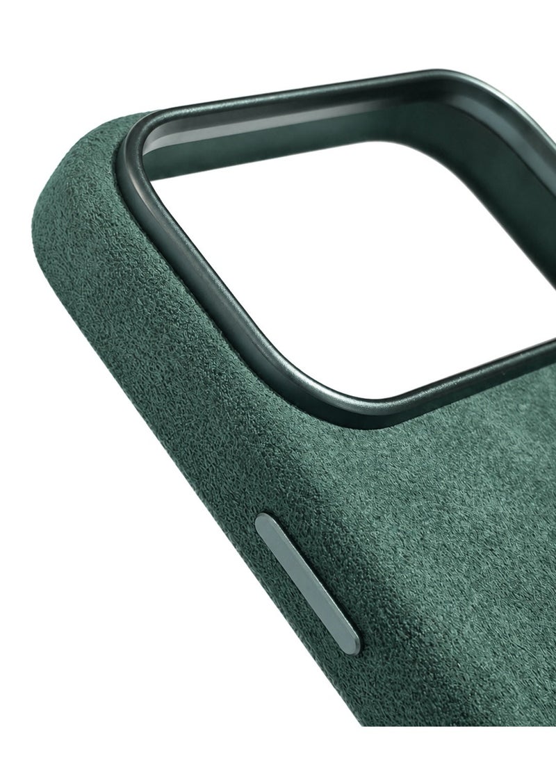 LOOP Alcantara Case Compatible with iPhone 18 Pro, Slim MagSafe Compatible Cover, Soft Suede Feel, Metal Buttons, Raised Camera and Screen Protection - Image 4