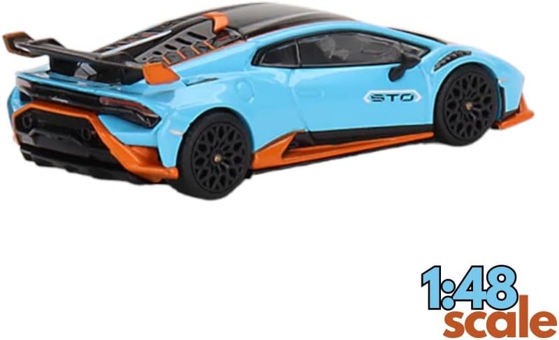 MSZ D-power – Lamborghini STO - Blue| Die-Cast Replica, Ultimate Collector's Item, Super Cars | Toy Vehicles, Metal Toy Car Model - Pull Back Collection | Size - 1:64, For Kids 3+ - Image 4