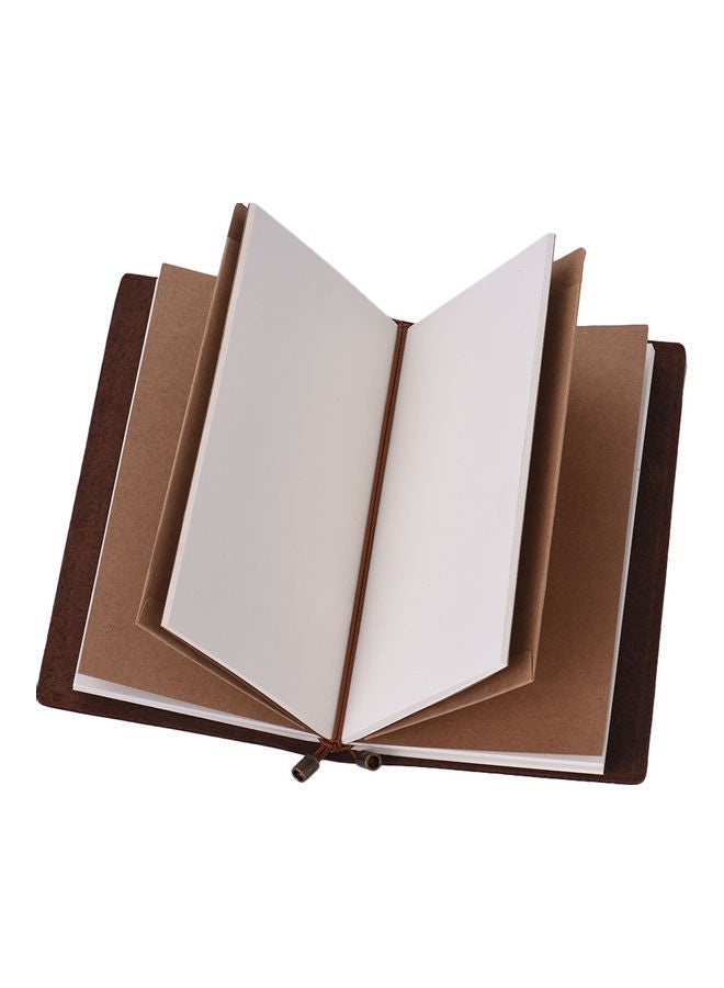 NIBEMINENT Travel Leather Notebook Black - Image 2