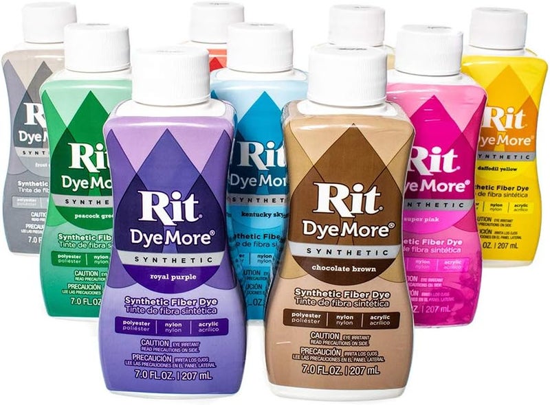 Craft County Synthetic Rit Dye More Liquid Fabric Dye – Wide Selection of Colors – 7 Ounces - Frost Gray - Image 1
