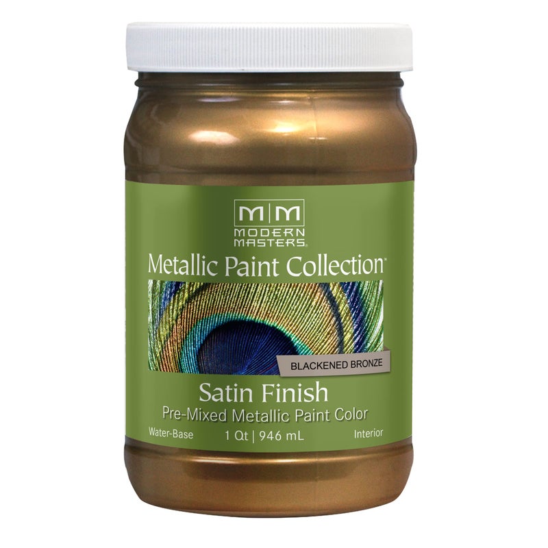 Modern Masters qt Modern Masters ME238 Blackened Bronze Metallic Paint Collection, Satin Water-Based Decorative Metallic Paint - Image 1