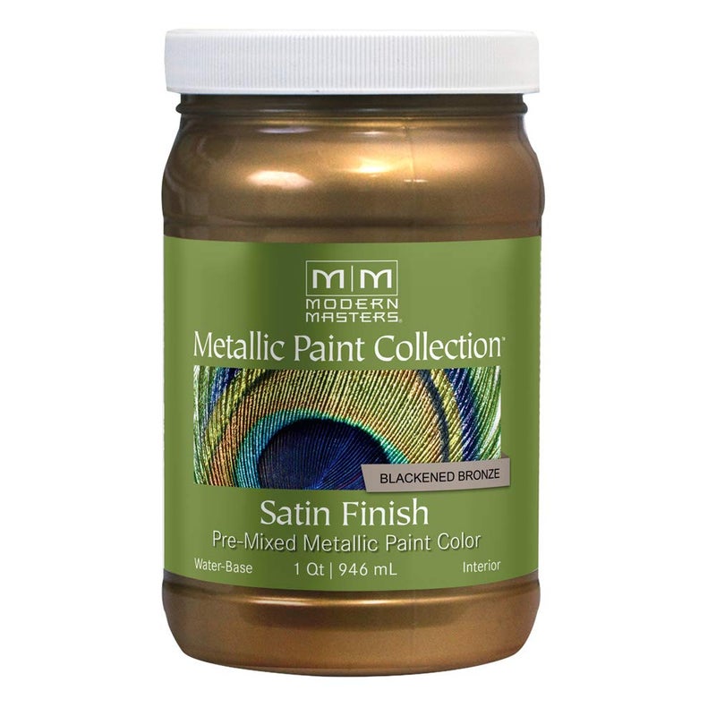 Modern Masters qt Modern Masters ME238 Blackened Bronze Metallic Paint Collection, Satin Water-Based Decorative Metallic Paint - Image 2