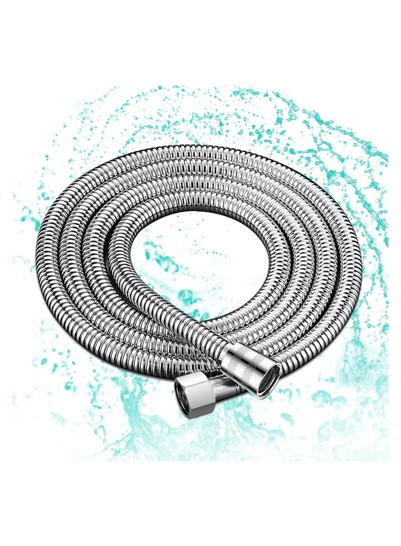 Extra Long Shower Hose 360 Degree Anti-twist 304 Stainless Steel Handheld Shower Hose Stainless Steel -200CM - Image 1