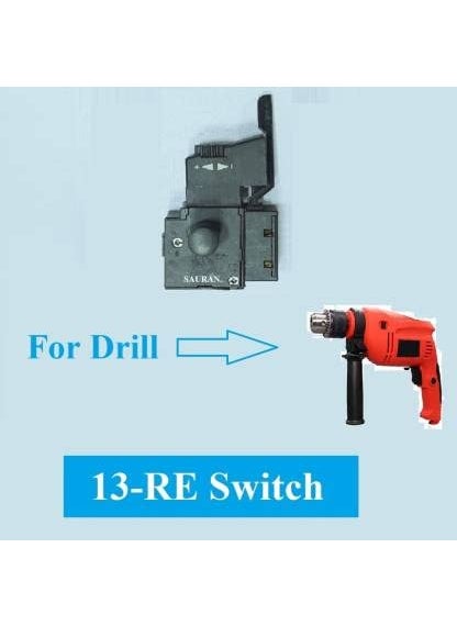 SAURAN - Sauran On Off Switch for 13mm Drill with reverse forward and speed function Power Hand Tool Kit1 Tools - Image 1