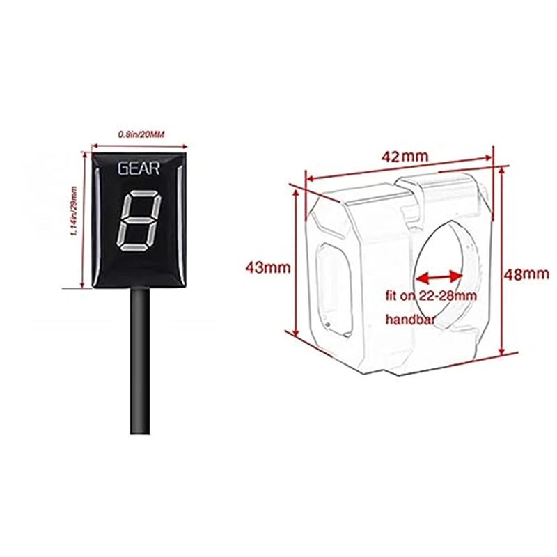 Wivplex 1-6 Gear Display Indicator for SV650 - Image 2