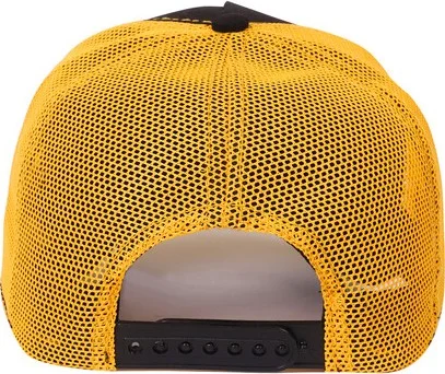 بلاك بورك BlackBörk V1 Trucker Taxi Driver - Unisex Black-Yellow Hat (Cap) with 8 Code Logo