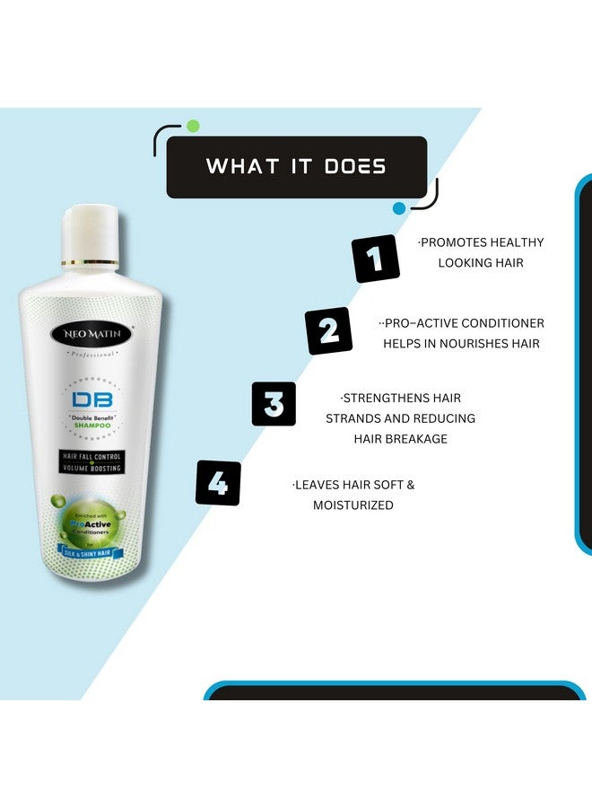 Neo Matin Neomatin DB Double Benefit 2 in 1 shampoo with Pro Active Conditioner Controls Hair Fall and Promotes Hair Volume 250ml - Image 3