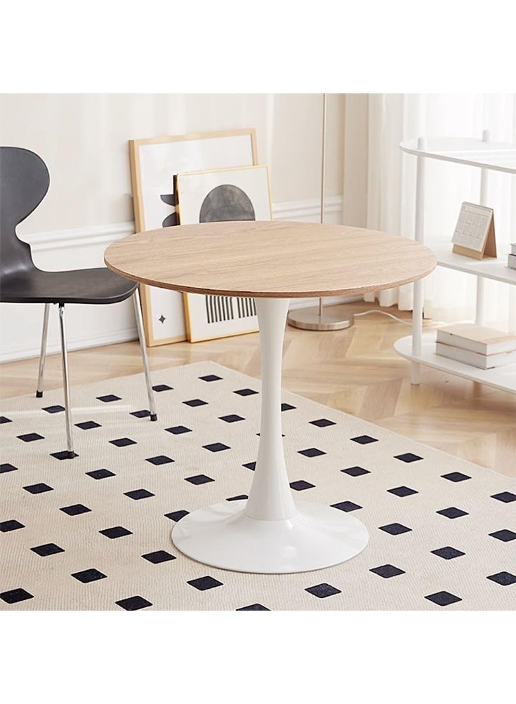 DubaiGallery Retro Style Round Side Table Sofa Iron Art Garden Side Table Indoor Outdoor Weather Resistant Dining Table - Image 1