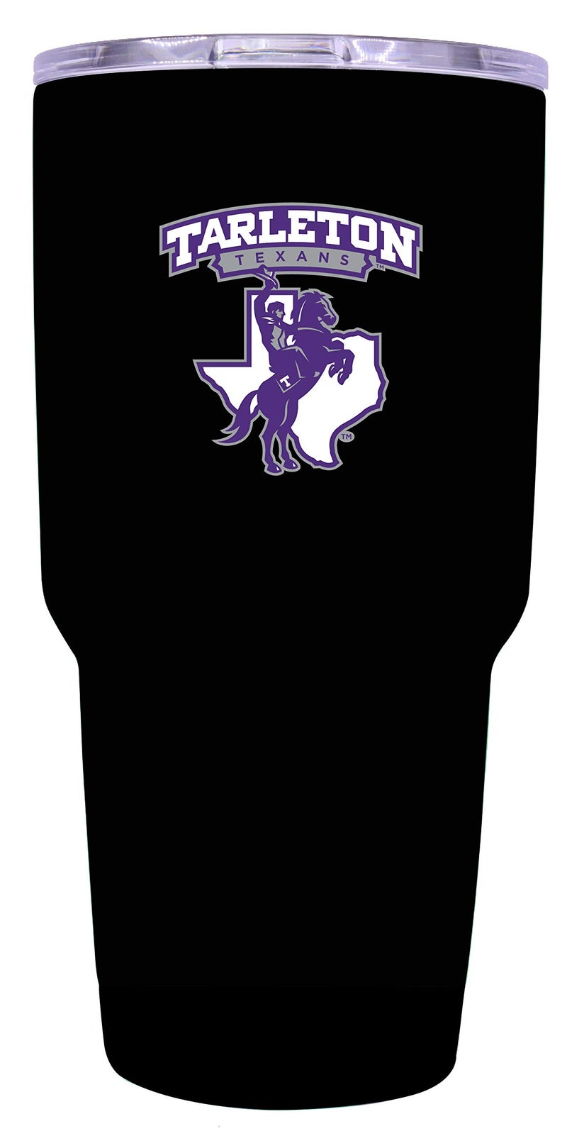R and R Imports R and R Imports Tarleton State University 24 oz Black Insulated Stainless Steel Tumbler Officially Licensed Collegiate Product
