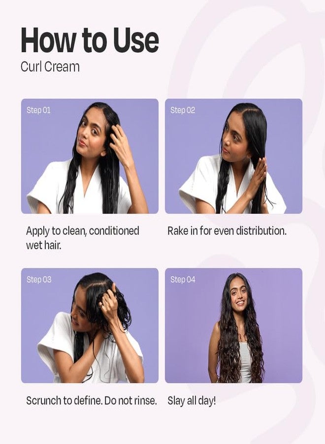 Manetain Curl Cream 200ml for Curly & Wavy Hair | Hydrating, Frizz Control, Curl Definition & Soft Hold | Sulfate-Free, Paraben-Free, Vegan Hair Cream - Image 5