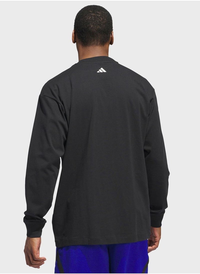 Adidas Select Long Sleeve T-Shirt  - Image 2