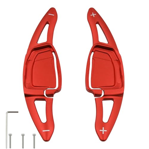sumaikeji Aluminum Steering Wheel Shift Paddle Extensions for Audi RS5/RS7/RS6 Avant(2021-2025), e-tron GT/RS e-tron GT/RS3(2022-2025) Auto Accessories（red） - Image 1