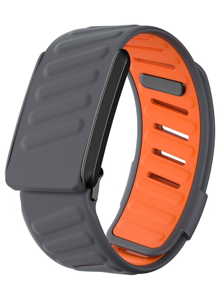 Comfort Durable Silicone Wristband Compatible with WHOOP 4.0 Band, Soft Silicone Sports Loop Strap for Men & Women, with U Shapped Connector  - Image 1