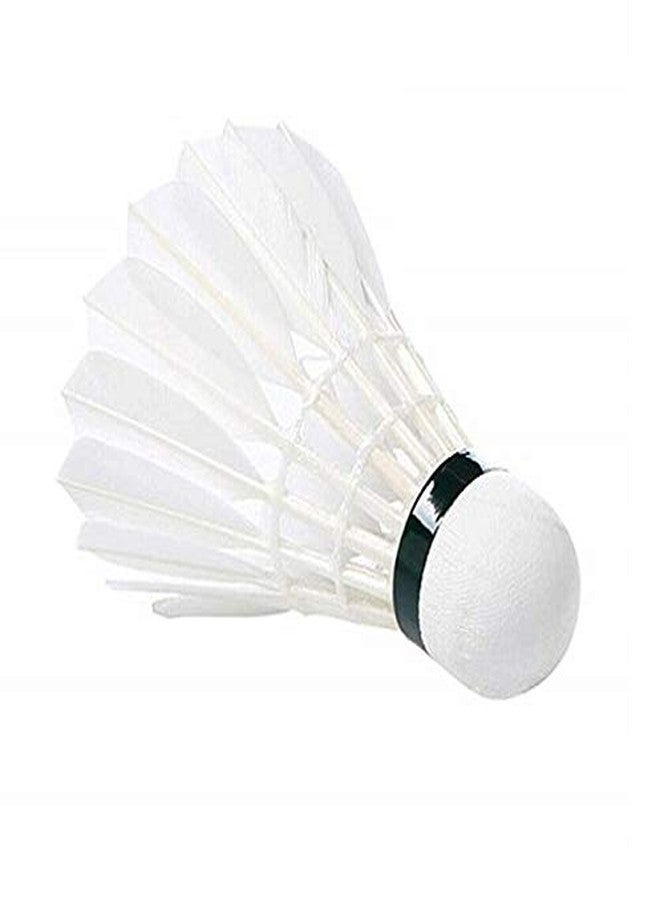 Forgesy Plastic Badminton Feather Shuttlecock (White) - Pack of 10 - Image 3