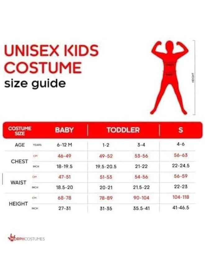 Morph Skeleton Costume Kids Toddler Skeleton Outfit for Boys Baby Boy Halloween Dress Up Party Fun, 6-12 Months - Image 5