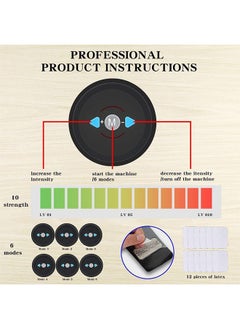 Arabest EMS Pads, Muscle Stimulator Machine ABS Stimulator Trainer, Abdominal Toning Belt Muscle Trainer, Portable Fitness Trainer for Abdomen, Arm and Leg, with 6 Modes 10 Levels  - Image 3