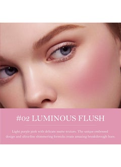 KYDA KYDA Baked Powder Blush, Lightweight Hybrid Matte Blushes, Lighting Finishing Powder, Multidimensional Color, Seamless Soft Focus Powder Blush, Hydrating, #LUMINOUS FLUSH  - Image 4