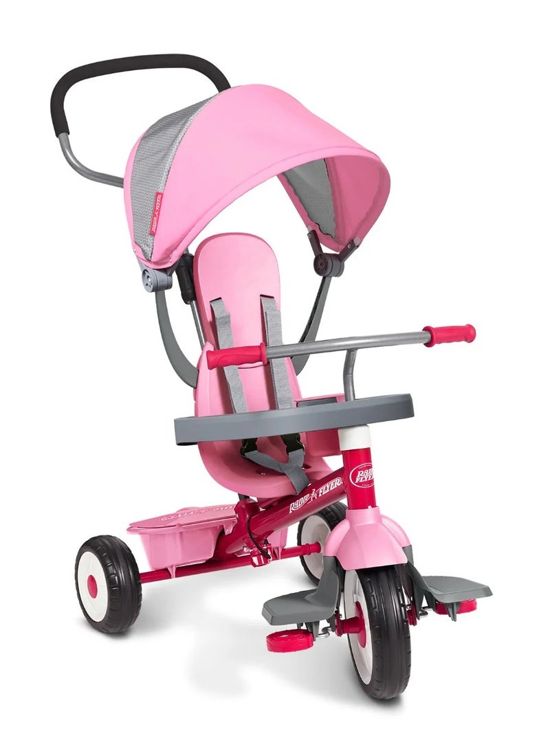 Radio Flyer - Radio Flyer 4-IN-1 STROLL N TRIKE PINK - Image 1