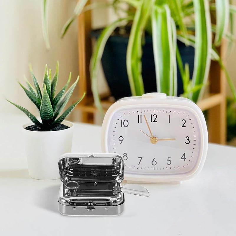 علبة سجائر محمولة من الفولاذ المقاوم للصدأ مع غطاء للسفر بالسيارة في الهواء الطلق - Image 5