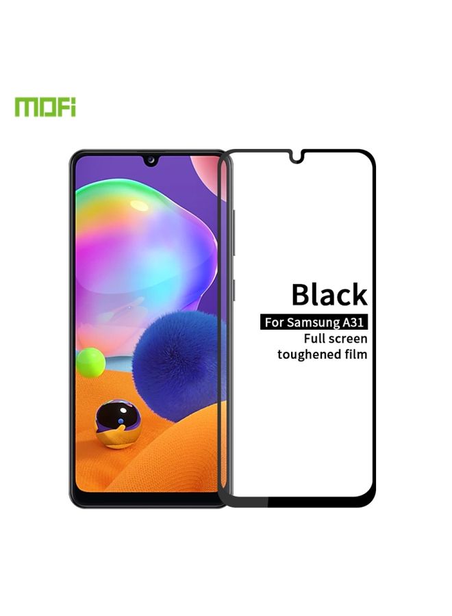 Screen Protector For Galaxy A31 MOFI 9H 2.5D Full Screen Tempered Glass Film(Black)