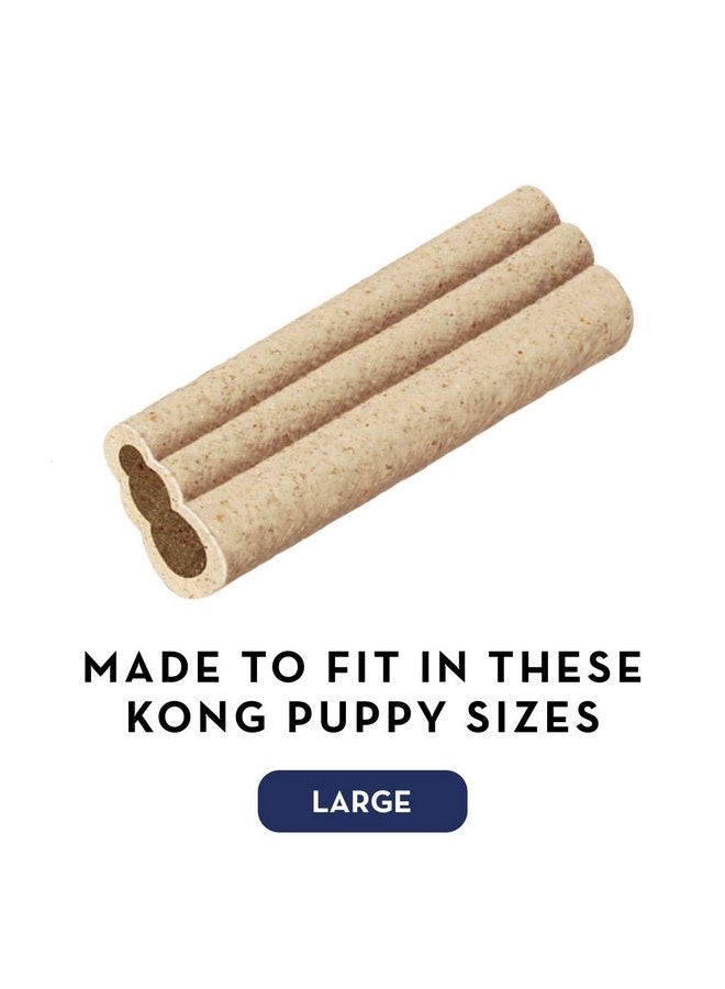 كونج - زيجيز بوبي - مكافآت تنظيف أسنان الكلاب - وصفة للجراء - كبيرة (أفضل ألعاب مطاطية مستعملة للجراء) - Image 2