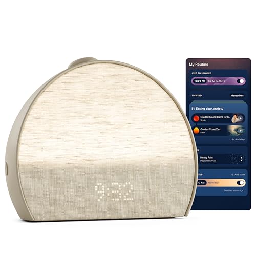 Hatch Baby Hatch Restore 3 Sunrise Alarm Clock, Sound Machine, Smart Light (Greige) - White Noise, Screen-Free Sleep Routine - Image 1