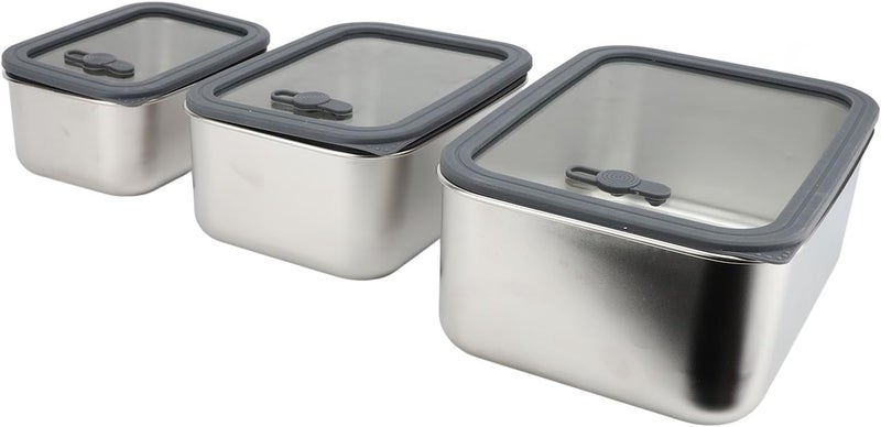 Focket Stainless Steel Food Containers with Lids, Large Capacity Leakage Stackable Prep Food Containers for Lunch Soup Salads - Image 5