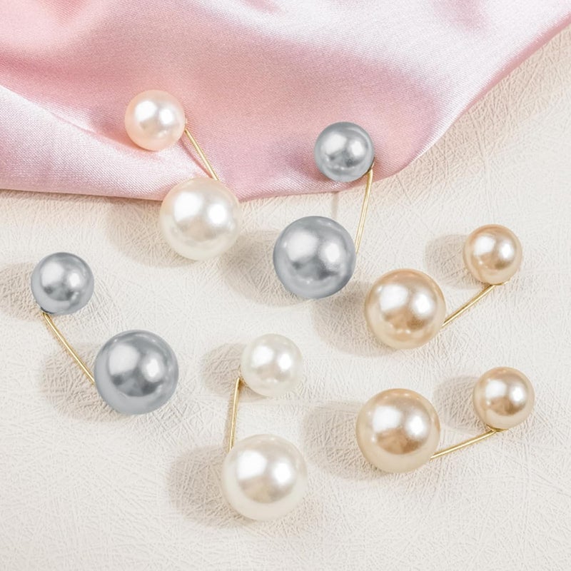 Artificial Pearls Waist Tighteners Trousers Length Adjuster Pin Pants Shortener Clip Cardigan Collar Safe Pin Shawl Clip Adjustable Belt Replacement - Image 5