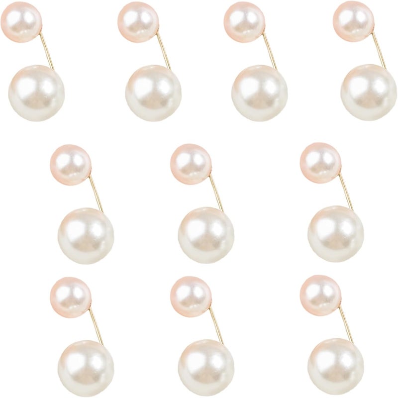 Artificial Pearls Waist Tighteners Trousers Length Adjuster Pin Pants Shortener Clip Cardigan Collar Safe Pin Shawl Clip Adjustable Belt Replacement - Image 1