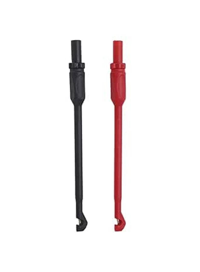 2Pcs Multimeter Test Hooks with Piercing Probes and 4mm Connectors for Automotive Circuit Repair - Image 1