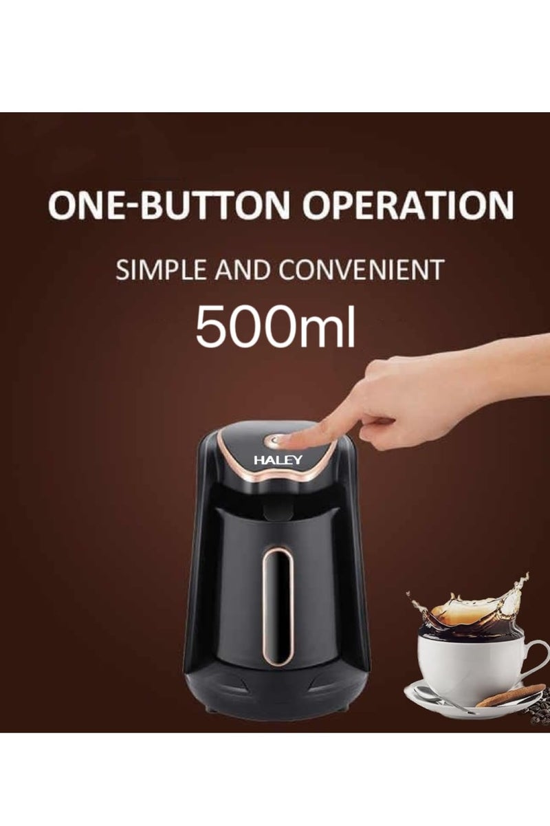 Haley ماكينة قهوة تركية كهربائية من HALEY – قفل صفيحة وحماية من السخونة الزائدة، ضمان سنتين، تصميم مدمج - Image 4