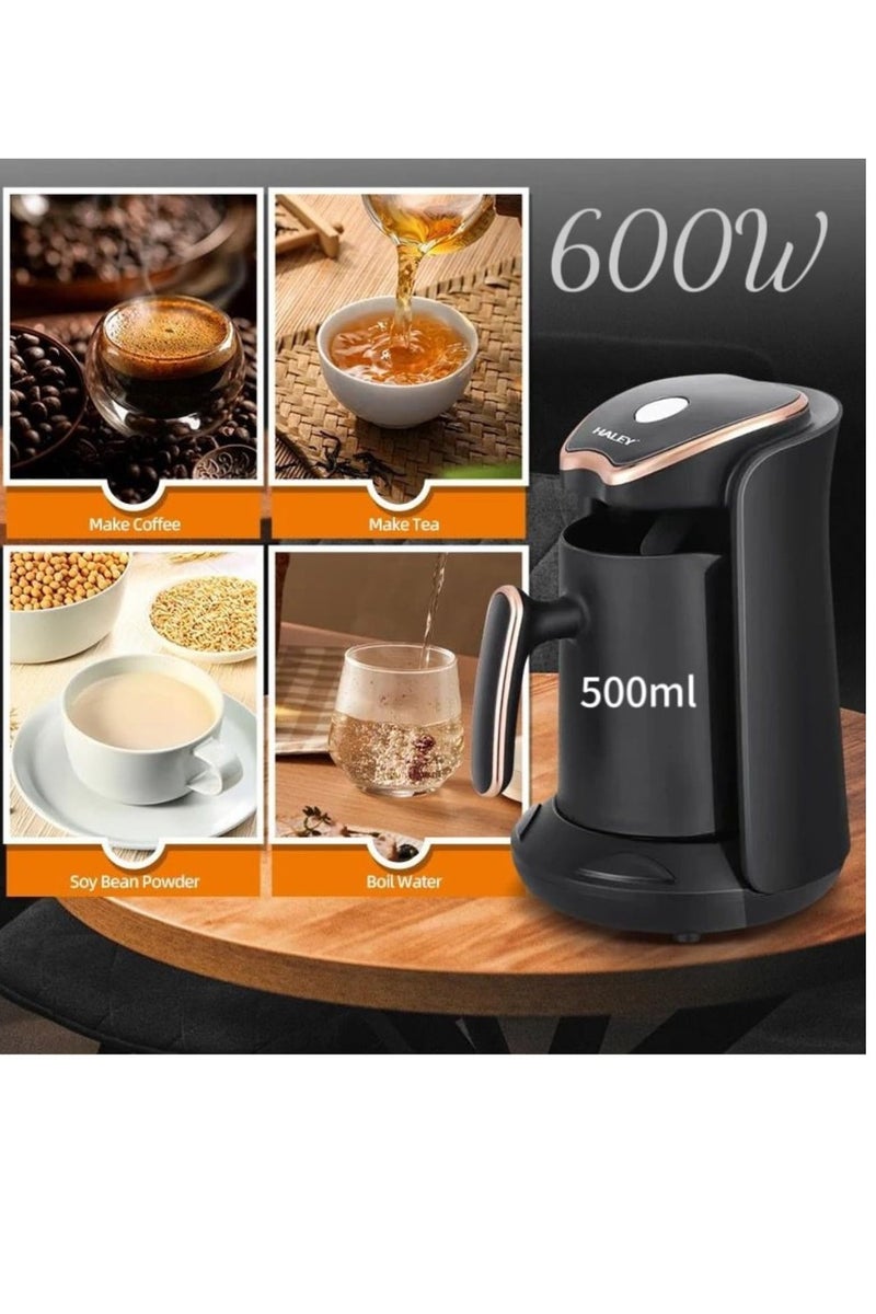 Haley ماكينة قهوة تركية كهربائية من HALEY – قفل صفيحة وحماية من السخونة الزائدة، ضمان سنتين، تصميم مدمج - Image 3