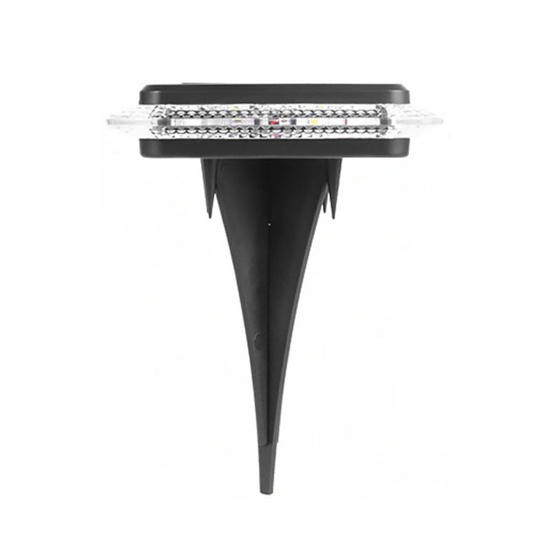 Solar Powered Outdoor Garden Ground Lights 8 LED Waterproof White Landscape Lighting - Image 2