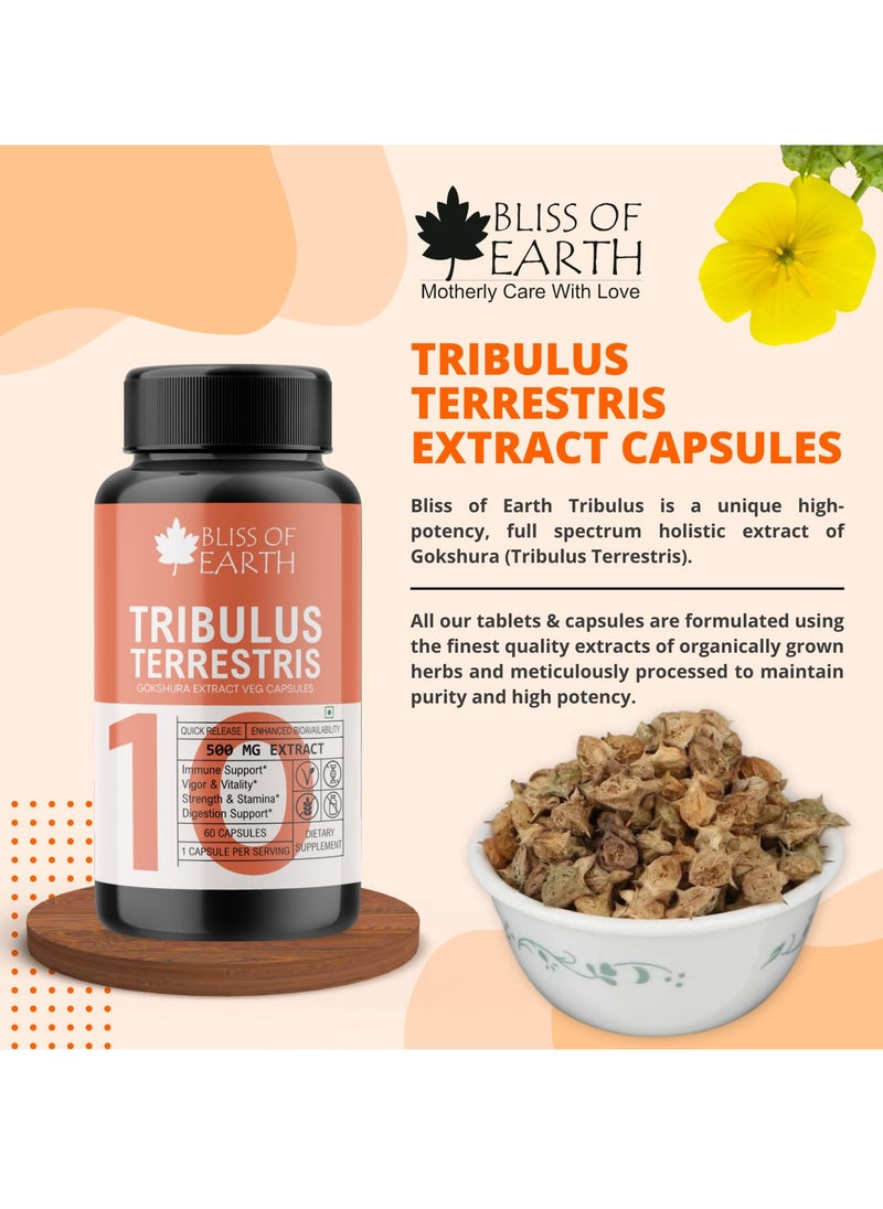 BLISS OF EARTH Green Coffee Bean Extract Supplement & Tribulus Terrestris Extract Supplement Capsules For Energy Stamina & Health  - Image 4