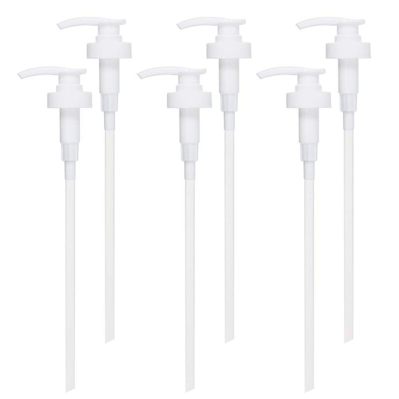 Gallon Pump Dispenser Fits Most 1 Gallon Jugs and Containers 38400 Snow Cone Syrup Pump Lid Top Replacement for Sanitizer Lotion Shampoo Conditioner 6 Pack