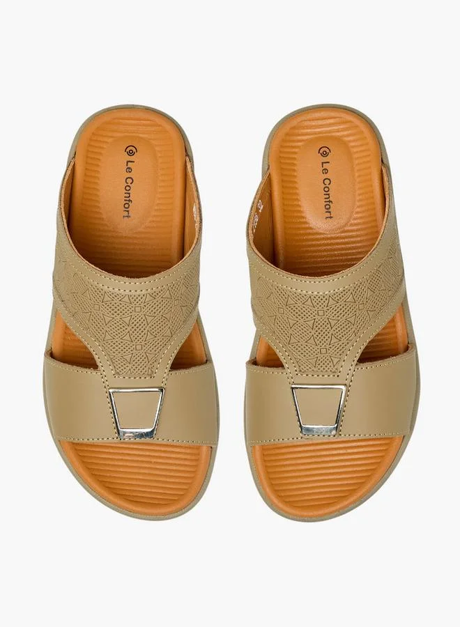 Le Confort BEIGE Boys Leather Arabic Sandals Ramadan Collection for Men | Best Price UAE