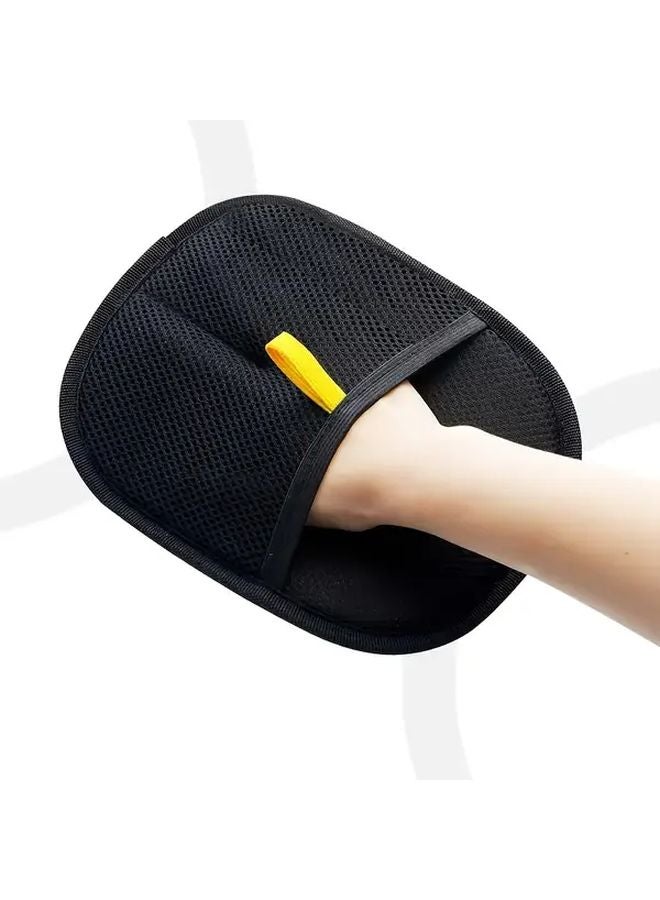 Upgraded Pet Hair Removal Glove Black Washable 3 In 1 Brush For Cats Dogs - Image 1