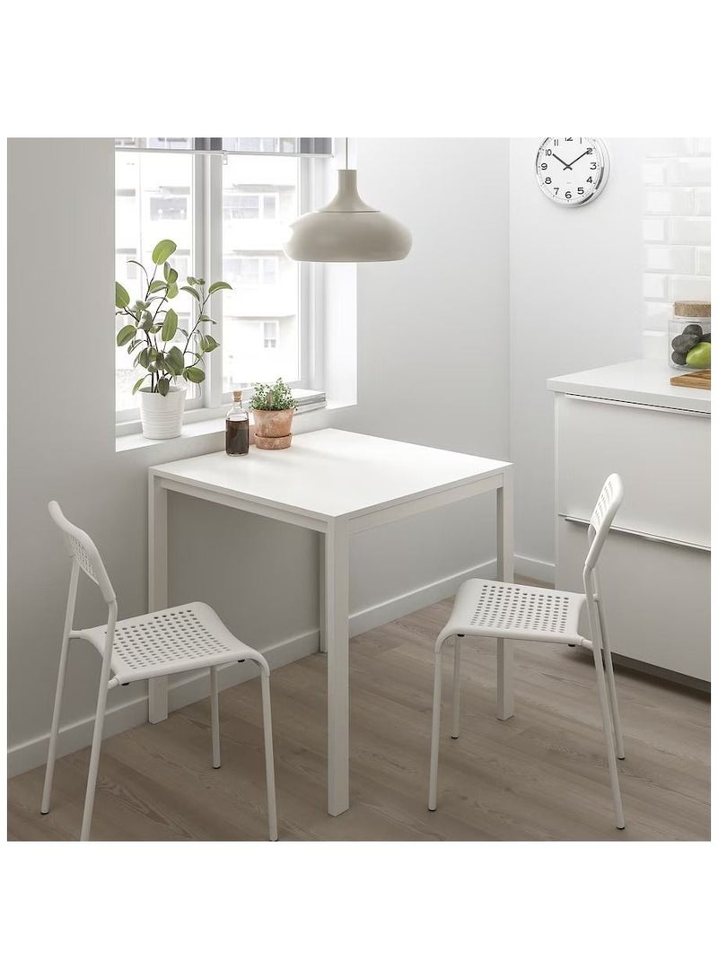Generic MELLTORP / ADDE Table and 2 chairs, white, 75 cm  - Image 2