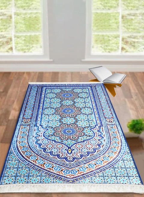 Status Contract Janwaz Multipurpose Prayer Mat With Anti Slip Backing 120x76 Cms